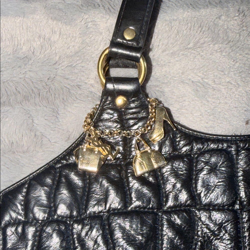 Preloved Vintage YSL Black Crocodile-Embossed great condition - Picture 5 of 15